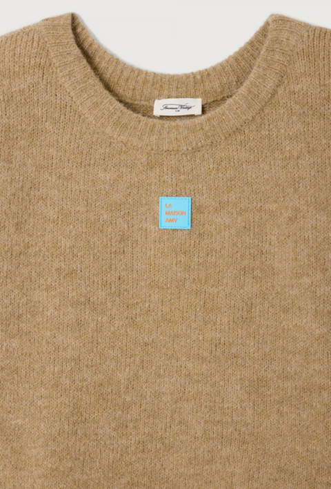 American Vintage East Boatneck Jumper - Sand Melange