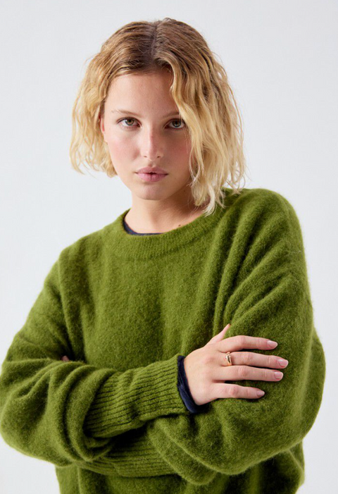 American Vintage Vitow Jumper - Pesto Melange