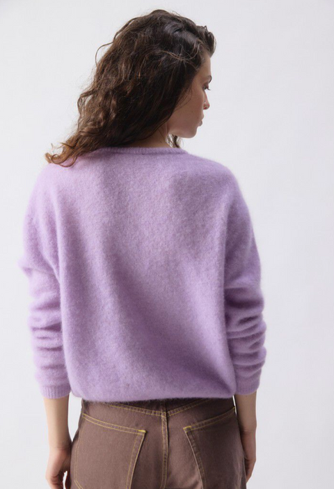 American Vintage Vitow Cardigan - Lavender Melange