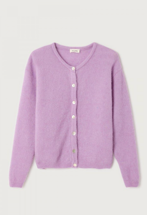 American Vintage Vitow Cardigan - Lavender Melange