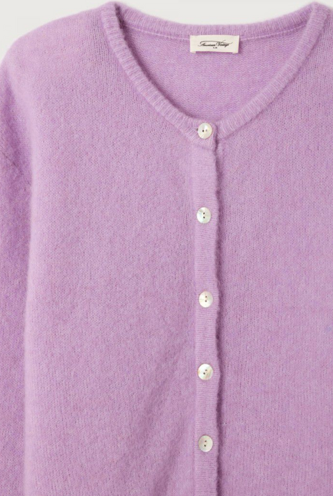 American Vintage Vitow Cardigan - Lavender Melange