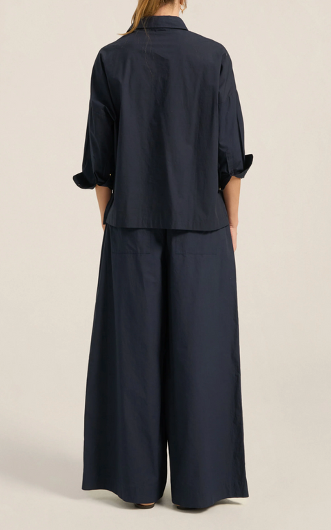 Ilio Nema Elysian Poplin Pants - Navy