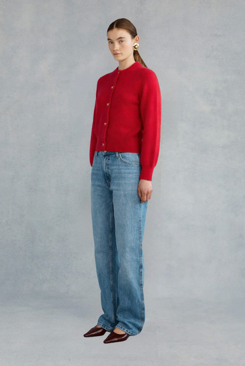 Lovaan Flo Cardigan - Red