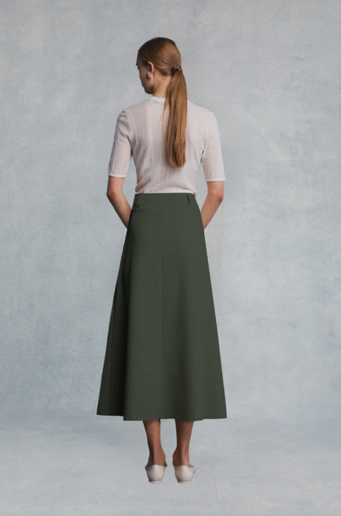 Lovaan Joanna Midi Skirt - Forest