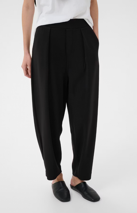InWear Jersey Barrel Leg Pant - Black
