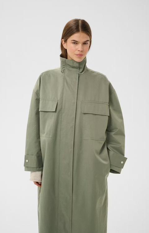 InWear Long Coat - Mulled Basil