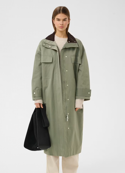 InWear Long Coat - Mulled Basil
