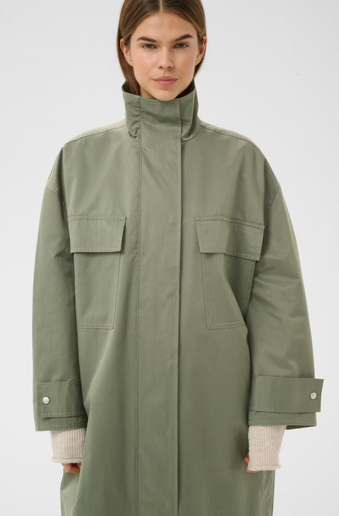 InWear Long Coat - Mulled Basil