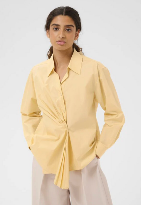 InWear Dallas Twist Front Shirt - Chamomile