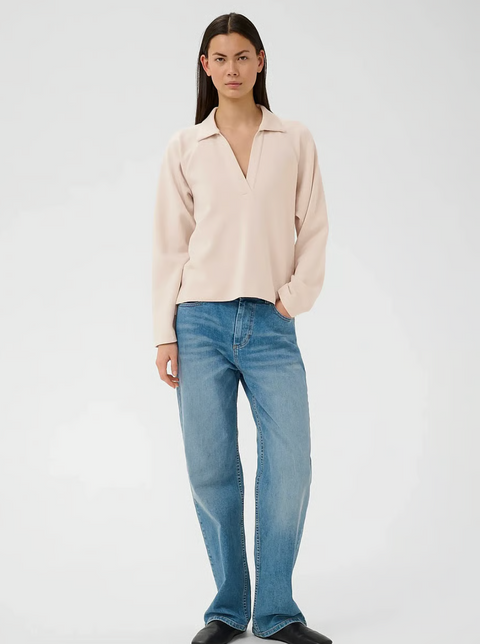 InWear Jersey Polo Top - Haze