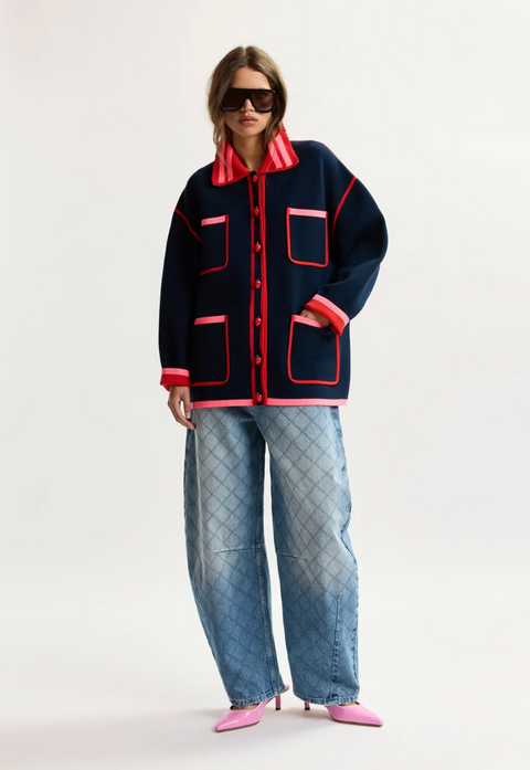 Essentiel Kokorico Cardigan - Navy