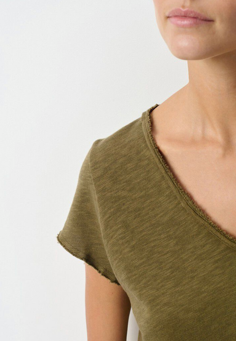 American Vintage Sonoma V-Neck Short Sleeve T-Shirt - Vintage Bush