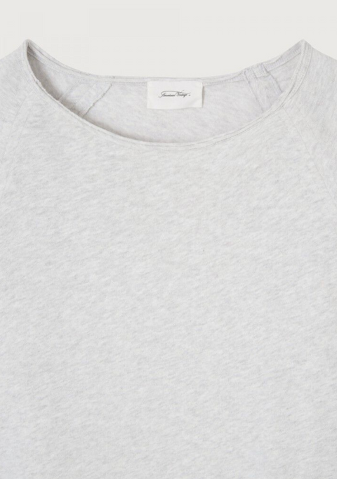 American Vintage Sonoma Long Sleeve Boatneck T-Shirt - Arctic Melange