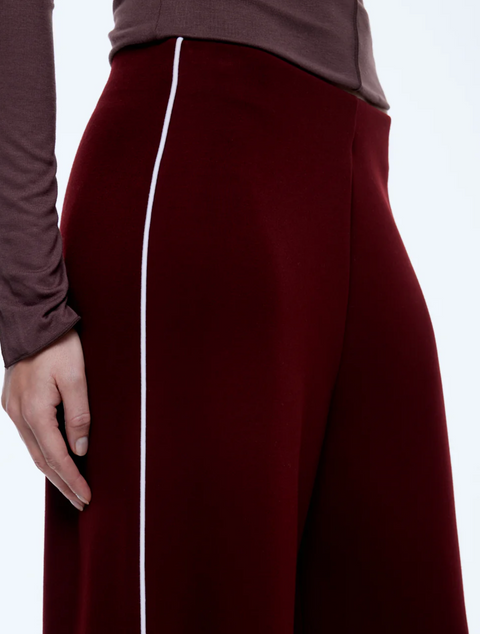 Ena Pelly Alessia Jersey Pant - Burgundy