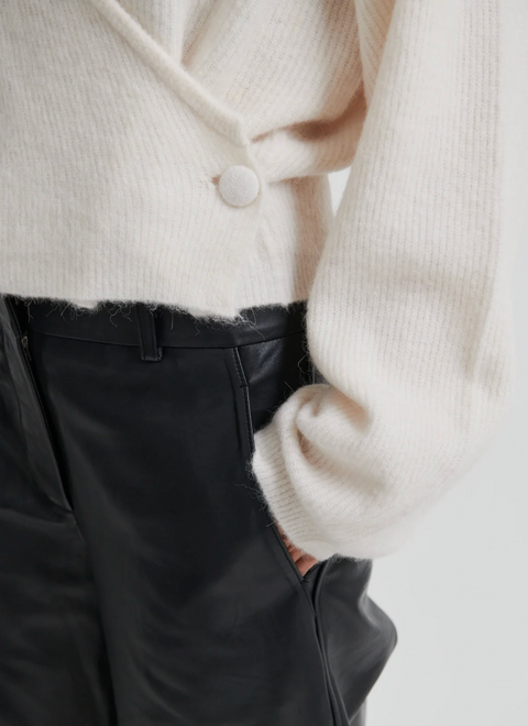 Second Female Gabby Wrap Front Knit - Soft Beige
