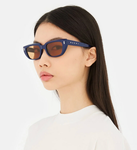 Marni Eyewear Etezea Sunglasses - Deep Blue
