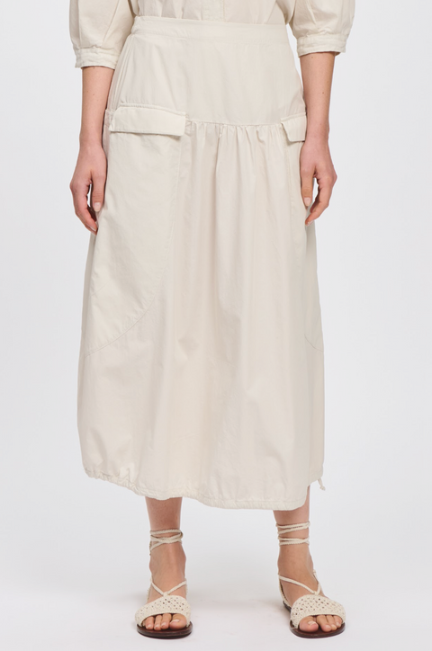 Transit Light Poplin Skirt - Sand