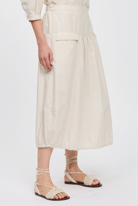 Transit Light Poplin Skirt - Sand