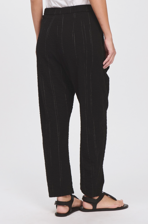 Transit Pinstripe Pant - Black