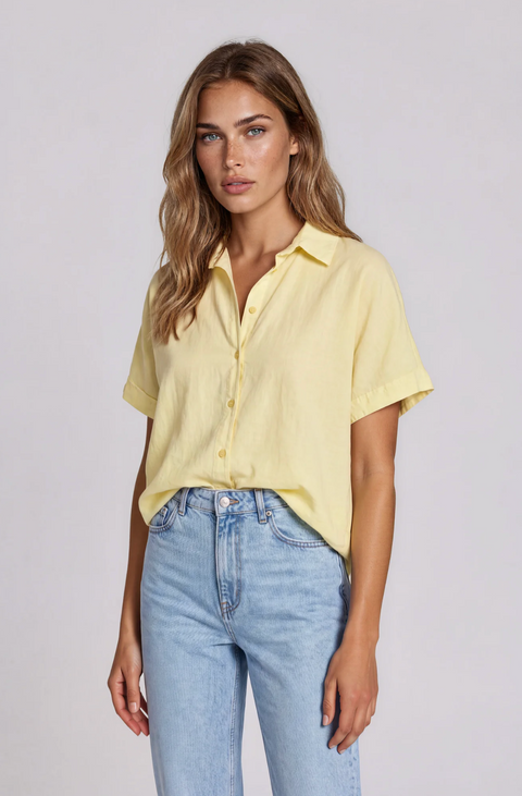 La Gemme Luna Short Sleeve Shirt - Lemon