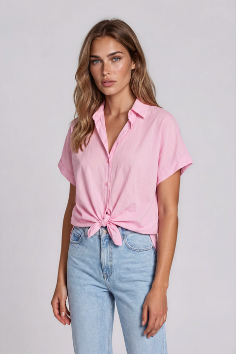 La Gemme Luna Short Sleeve Shirt - Pink