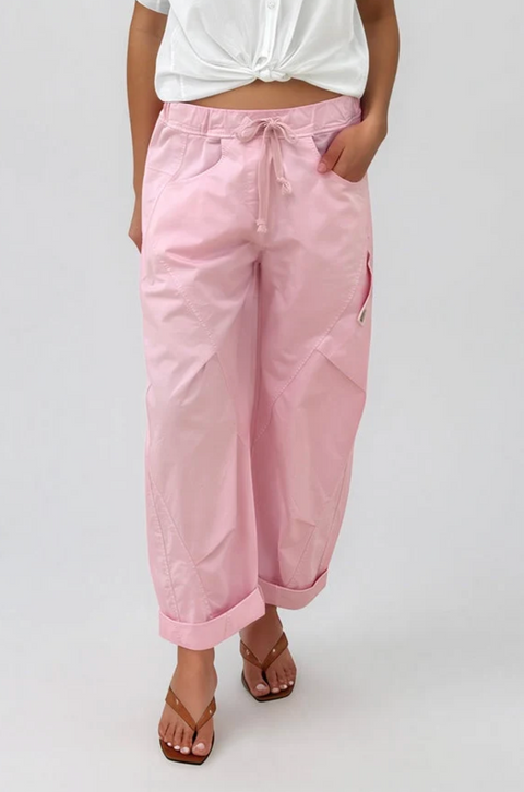 La Gemme Lucia Barrel Pant - Pink