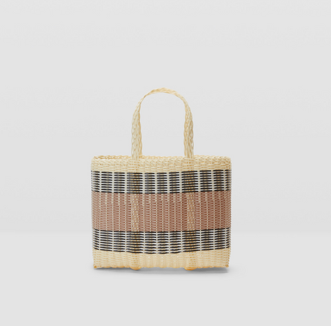 Palorosa Small Mercado Basket - Vanilla + Powder