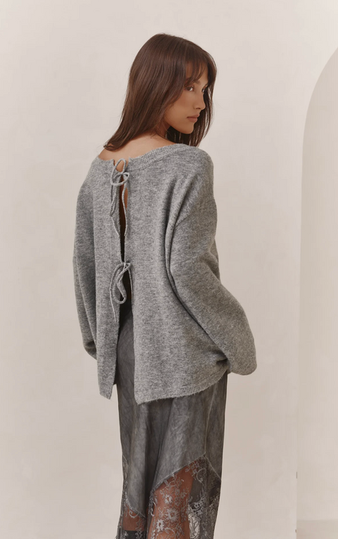 Charli London Solene Slip Skirt - Grey