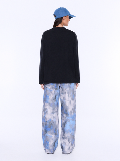 Ena Pelly Elsa Long Sleeved Relaxed Tee - Vintage Black