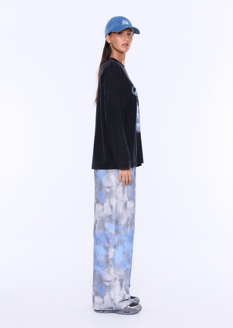 Ena Pelly Elsa Long Sleeved Relaxed Tee - Vintage Black