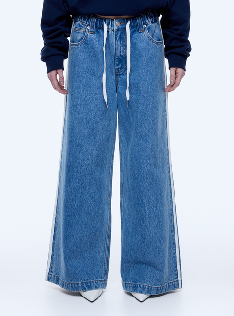 Ena Pelly Sophie Wide Leg Jean - Light Indigo