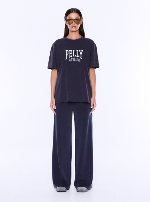 Ena Pelly Sophia Relaxed Tee - Washed Navy/Ena Pelly