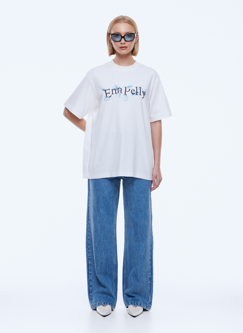 Ena Pelly Sophia Relaxed Tee - Vintage White/Ena Pelly
