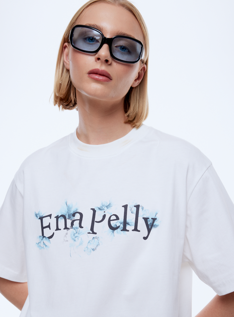 Ena Pelly Sophia Relaxed Tee - Vintage White/Ena Pelly