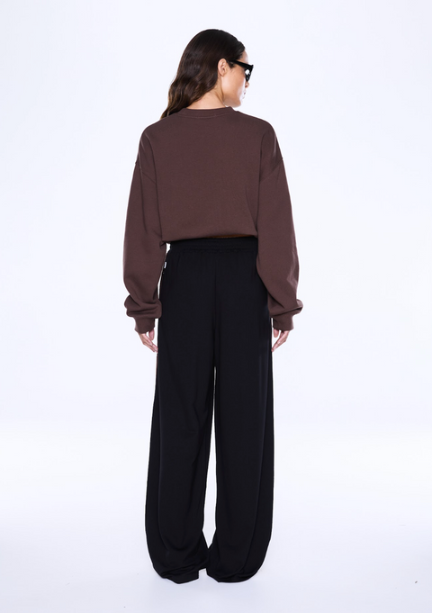 Ena Pelly Valentina Stripe Pant - Black/Brown