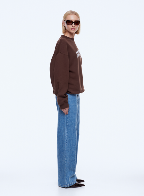 Ena Pelly Mila Oversized Sweater - Chocolate