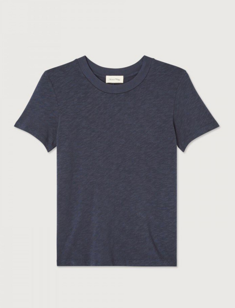 American Vintage Sonoma Short Sleeve Crew T-Shirt - Vintage Navy