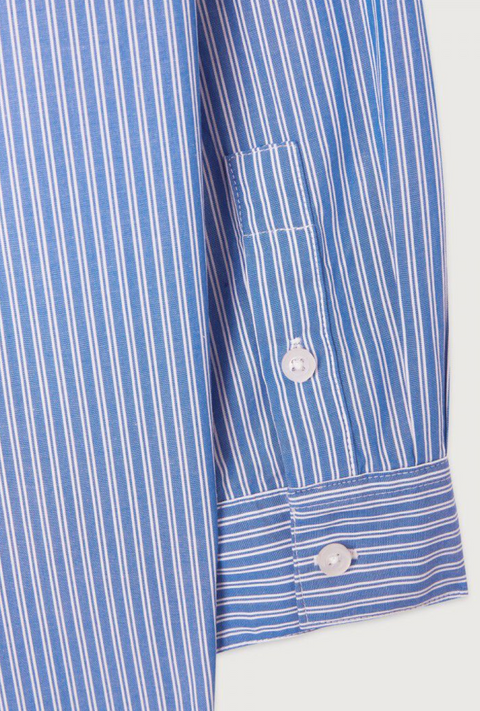 American Vintage Zatybay Stripe Shirt - Aqua