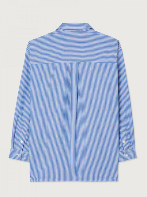 American Vintage Zatybay Stripe Shirt - Aqua