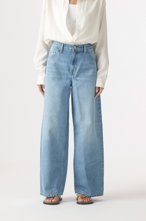 Outland Denim Claudia High Wide Relaxed Jean 29" - Vintage Blue