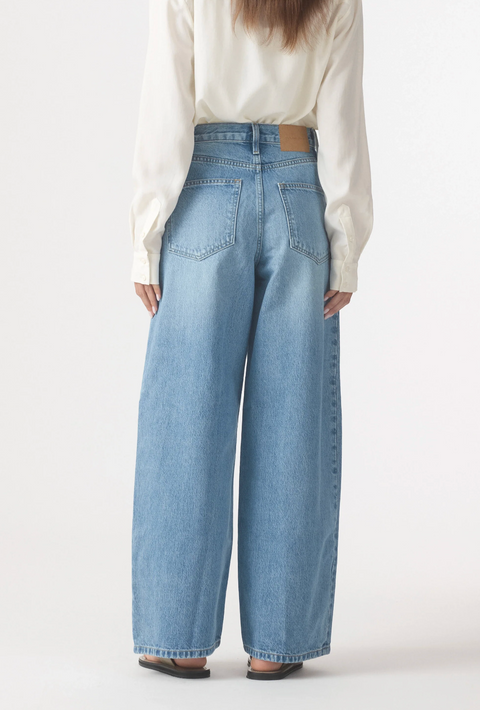 Outland Denim Claudia High Wide Relaxed Jean 29" - Vintage Blue