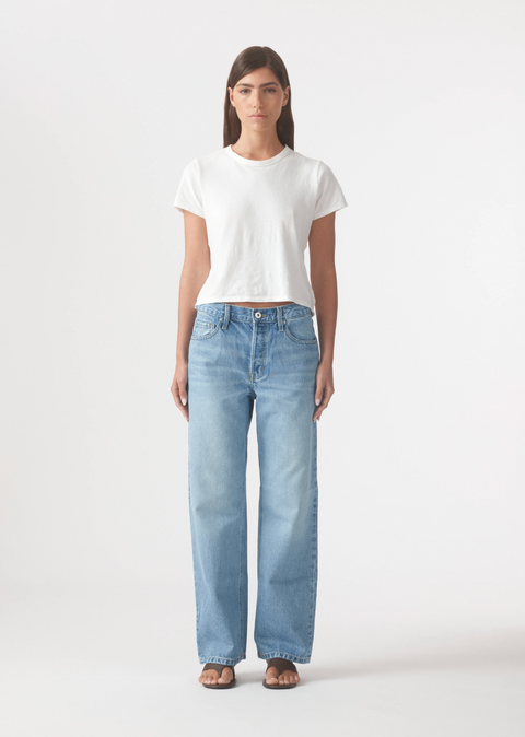 Outland Denim Rachel Mid Boyfriend Jean 29" - Vintage Blue