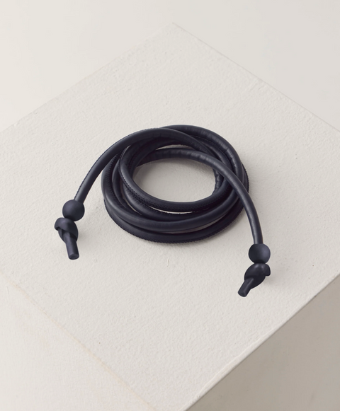 Foemina Asena Leather Belt - Navy