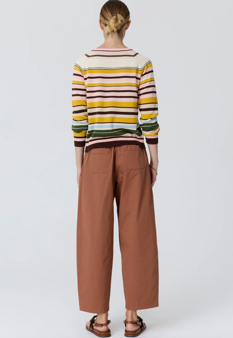 POL Clothing Alma Barrel Pant - Toffee