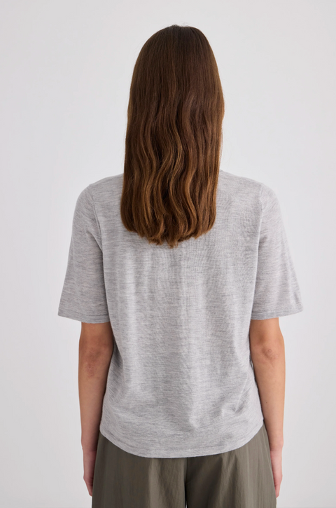 Laing Home Featherlight Cashmere Shirt - Grey Marle
