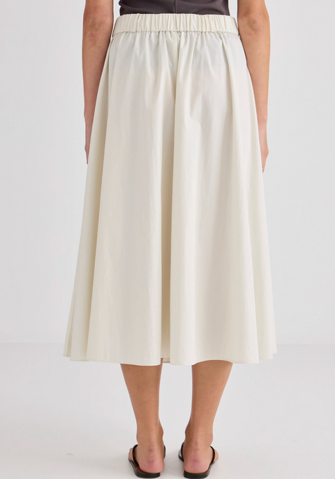 Laing Home Ellis Pleated Skirt - Cream