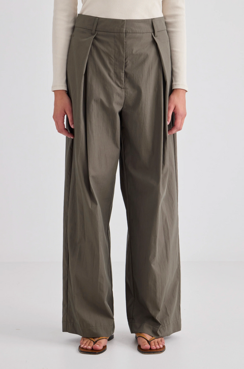 Laing Home Sofia Pleat Trouser - Slate