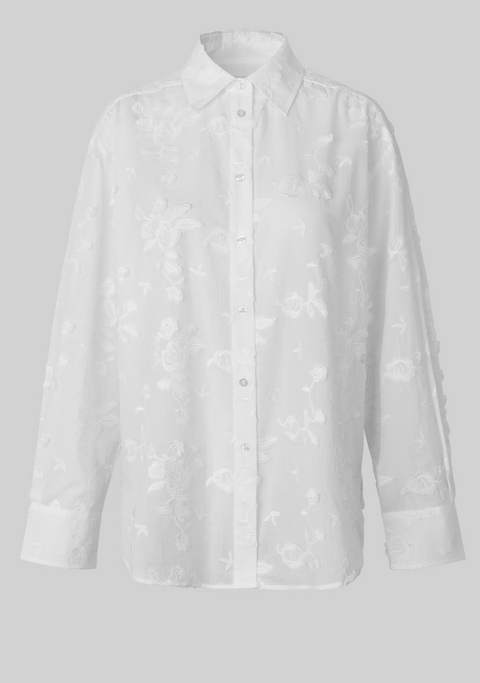 Second Female Lio Embroidered Shirt - White