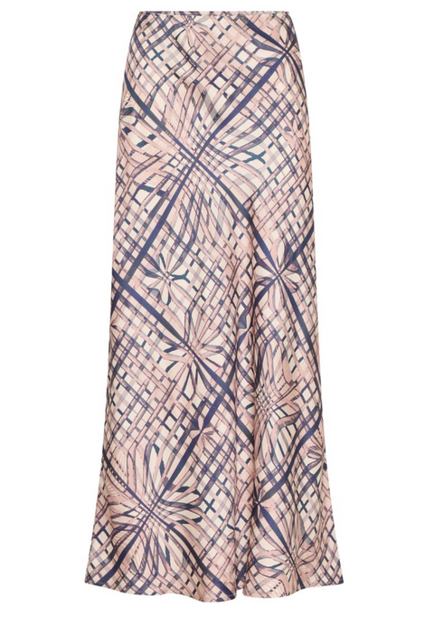 POL Clothing Lattice Skirt - Pink Check