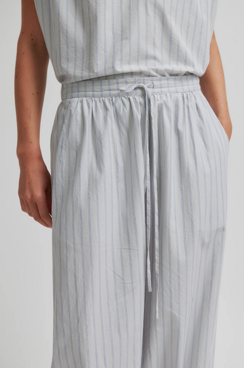 Second Female Sarisa Stripe Pants - Cashmere Blue